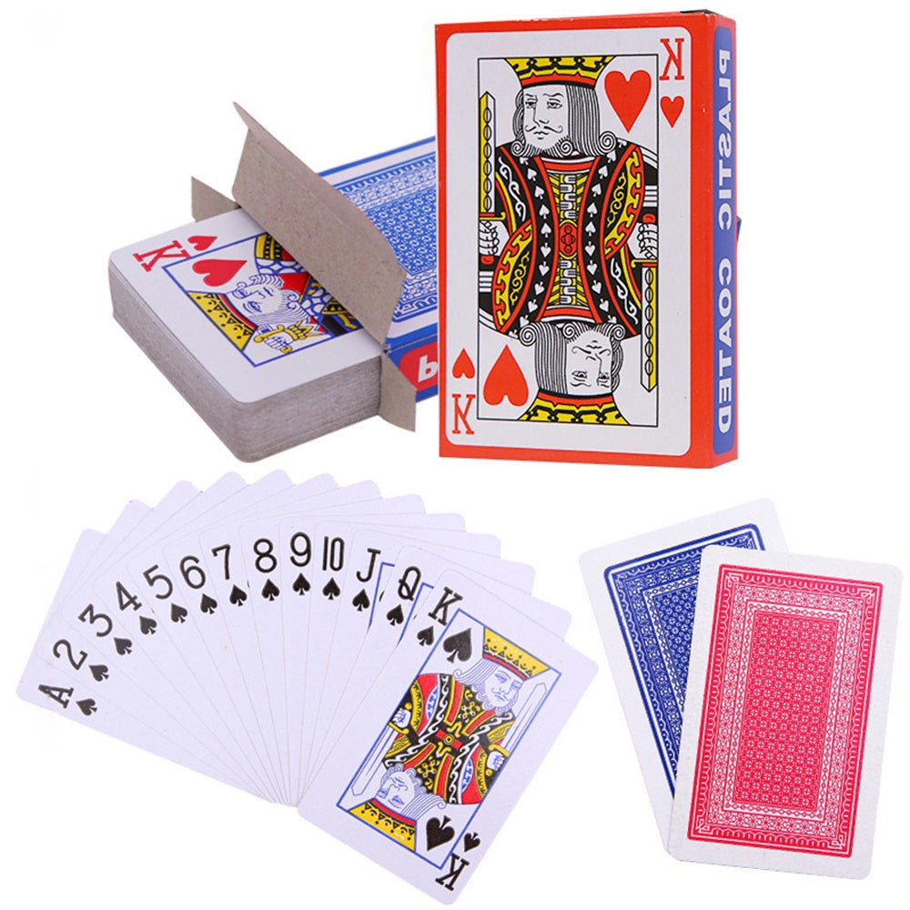 Carte Gioco Francesi Plastificate Poker Mazzo 52 Carte 2 Joker 6 Dadi –  Zamika Store