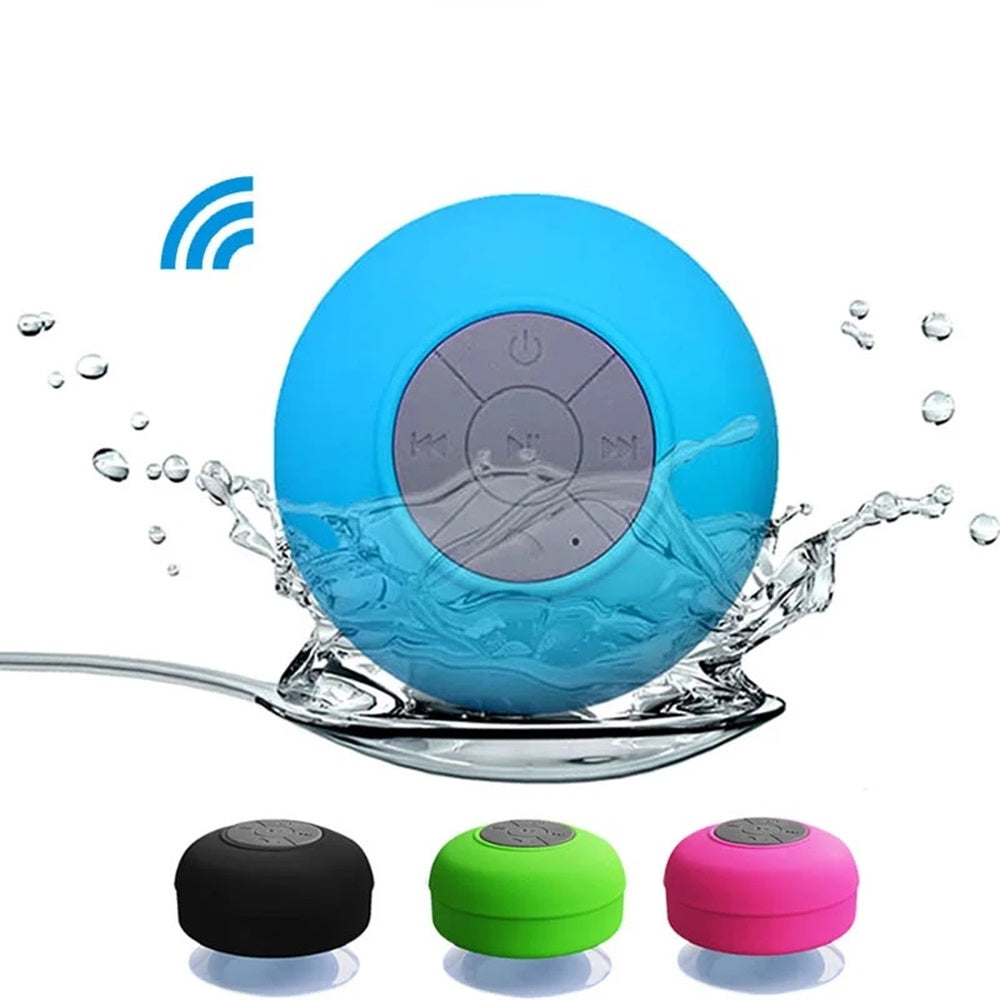 Enceinte Bluetooth étanche Avec Ventouse - Parfait Pour Douche, Plage, Piscine, Appels Mains Libres