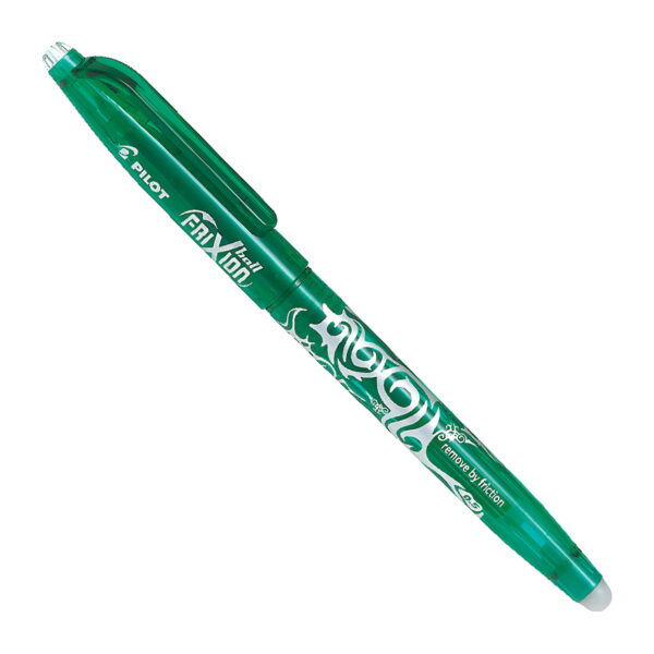 Frixion Ball Penna Cancellabile Verde Inchiostro Termosensibile Gommino Integrato Scrittura Fluida Punta a Sfera