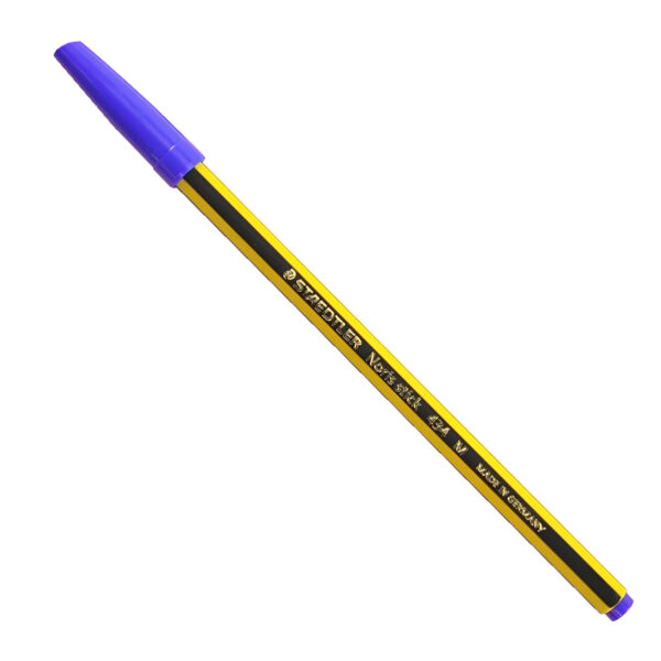 Staedtler Noris Stick 434 M Blu Penna a Sfera Puntale Ottone Fusto Esagonale 5000m Scrittura per Scuola Ufficio Professionale