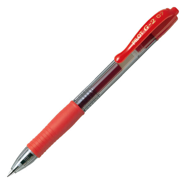 Penna Gel Pilot G2 07mm Rosso Scrittura Fluida Ufficio Scuola