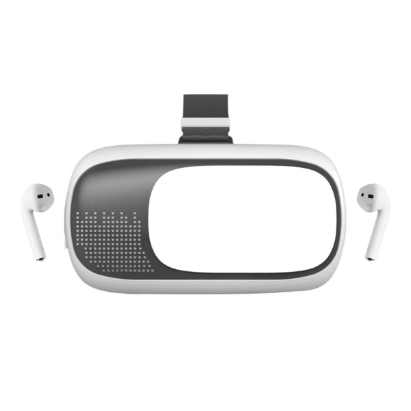 Visore VR con Auricolari Bluetooth Compatibile con Smartphone da 3,5 a 6" Audio Immersivo e Lenti Regolabili