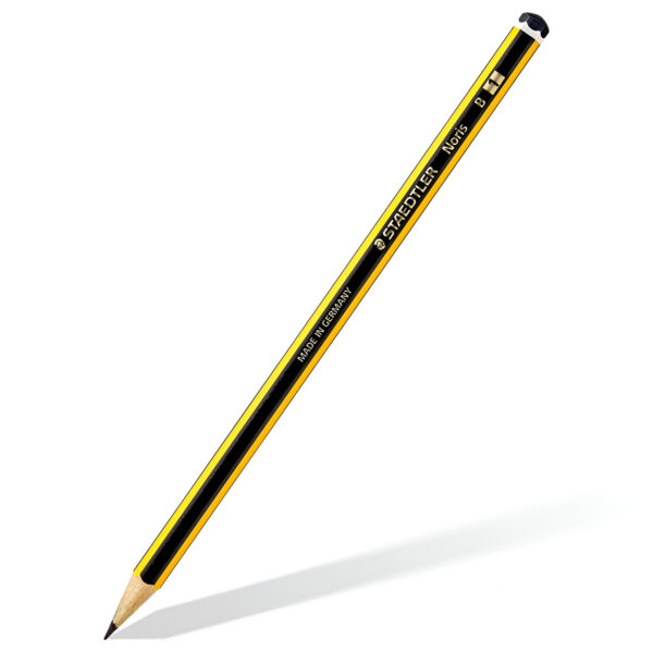 Matita Staedtler Noris B Professionale Triangolare Ergonomica Mina Morbida 1mm Legno FSC per Scrittura Disegno Artistico Bambini Scuola Ufficio Made in Germany